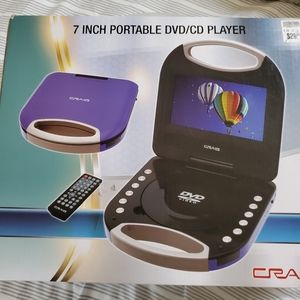 Used once 7 inch portable DVD/CD player.
